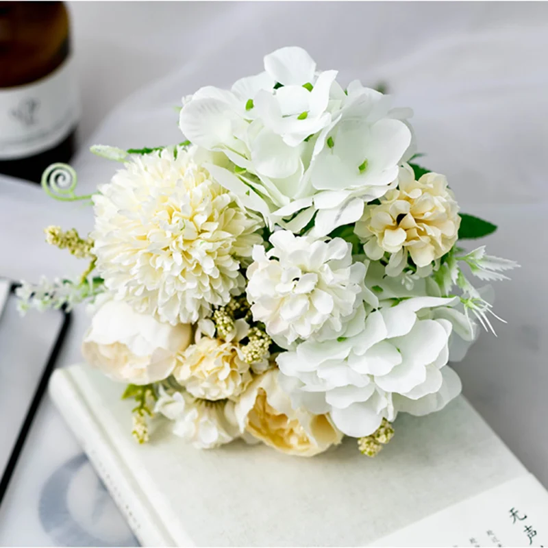 1 букет украшение для дома отеля Европейский искусственный шелковые