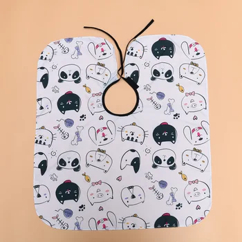

1PC Hair Cutting Cape Cartoon Pattern Apron Hair Styling Cape Hair Salon Clothes Hairdressing Supply for Kids Cat
