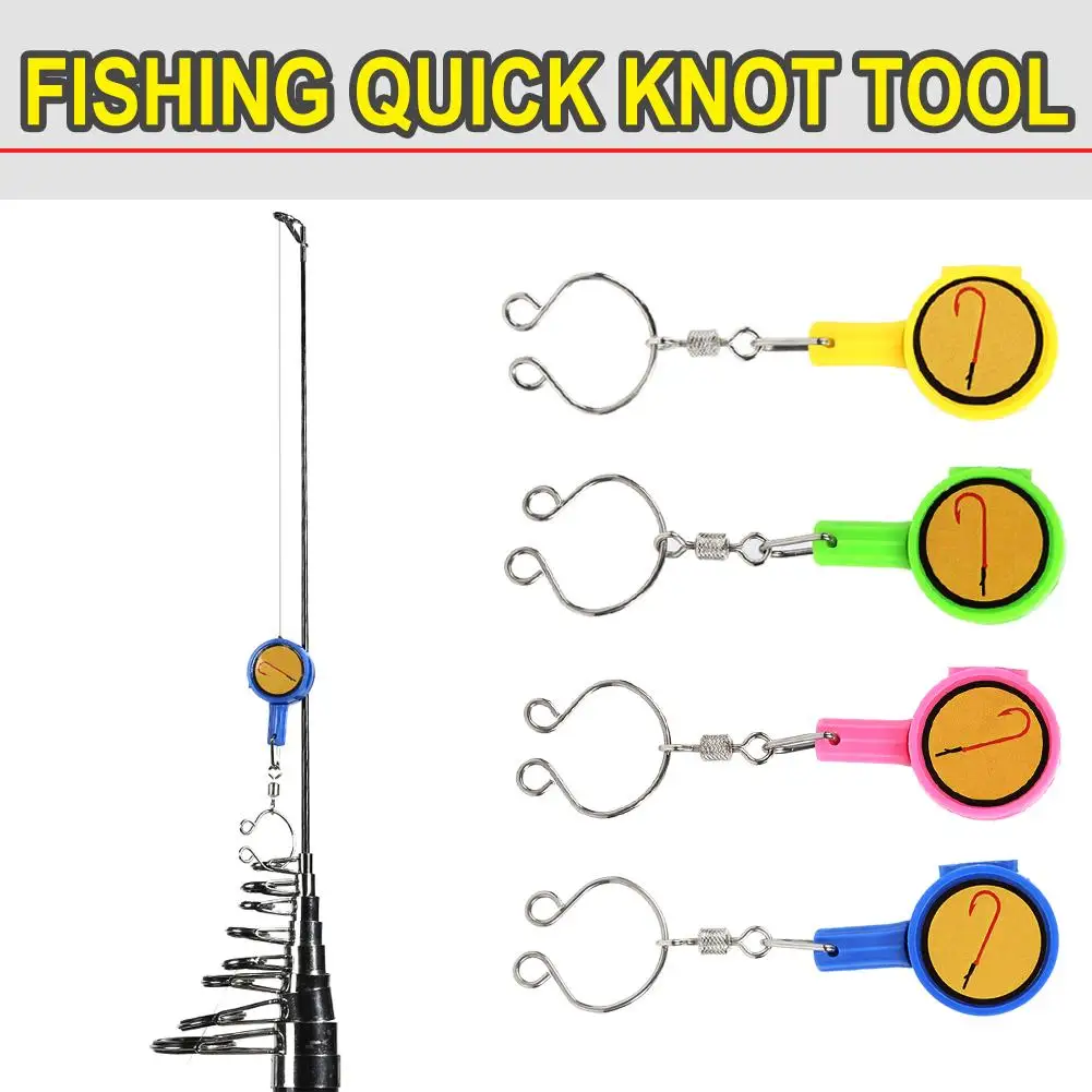 1pc Abs Fishing Quick Knot Tool Fast Tie Nail Knotter Cutter Fishing