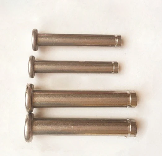 8pcs M4 dowels pins flat head grooved plug circlip locating pin stuck