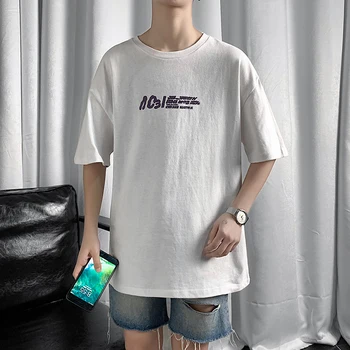

Fashion Youth Men Students Short sleeve Cotton T-shirts print summer casual printing Letters color t shirts