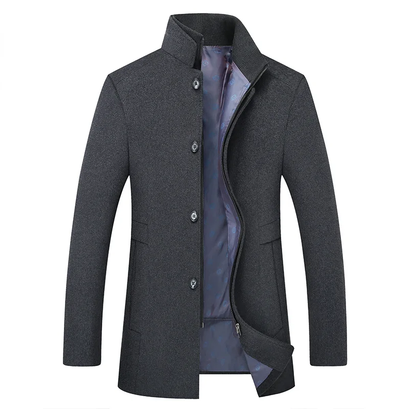 New Arrival Winter Jacket High Quality Wool Thicked Trench Coat Men,Men's Gray Wool Jackets ,Plus-size M-6XL jaqueta masculino New Arrival Winter Jacket High Quality Wool Thicked Trench Coat Men,Men's Gray Wool Jackets ,Plus-size M-6XL jaqueta masculino