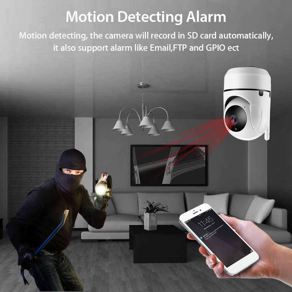Home Security IP Camera Wireless Smart WiFi Camera WI-FI Audio Record Surveillance Baby Monitor HD Mini CCTV Camera YCC365 Cam