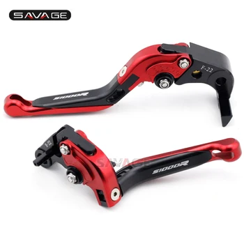 

Brake Clutch Lever For BMW S1000R 2014-2018 15 16 17 Black+Red Folding Extendable Motorcycle Accessories Logo S1000 R