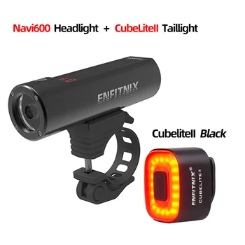 

ENFITNIX Navi600 Smart Headlights Bicycle Light USB Rechargeable Road Mountain Cycling Bike Xlite 100 Smart Riding taillights