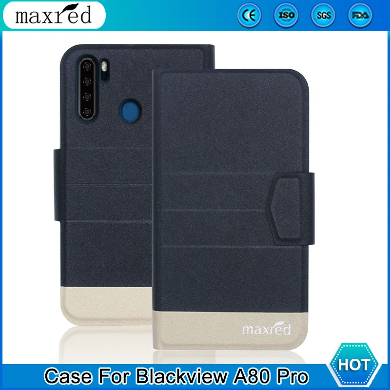5 цветов! Blackview A80 Pro Чехол 2019 высококачественный флип ультратонкий роскошный