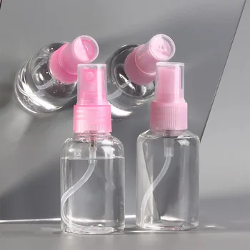 

5Pcs 50ml Empty Spray Bottle Travel Transparent Plastic Perfume Atomizer Storage Bottle Refillable Bottle Cosmetic Container