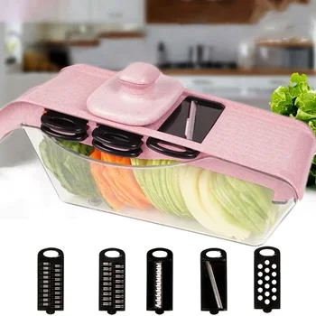 

Stainless Steel Slicer Vegetable Slicer Manual Potato Slicer Vegetable Fruit Cutter Onion Peeler Carrot Grater Kitchen Tool