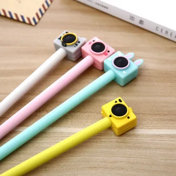 

Creative Camera Gel Pen Cute Stationary 0.38mm Student Kawaii Pen Novelty Black Gel Pens Cute Pens Kawaii School Supplies