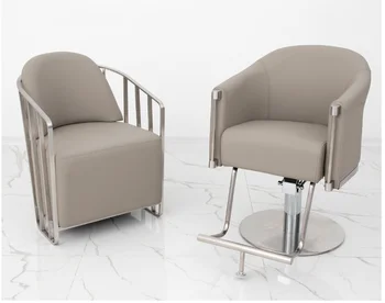 

High-end hairdresser's chair, barber chair, modern minimalist salon, special high-end hair cutting chair, hair dyeing waiting ch