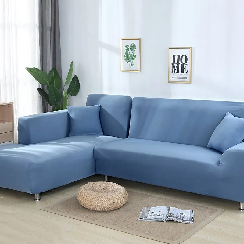 

Candy Color Elastic Sofa Cover Sectional Couch Cover for Sofas Slipcover Stretch Spandex Corner Sofa Couch Protector Living Room