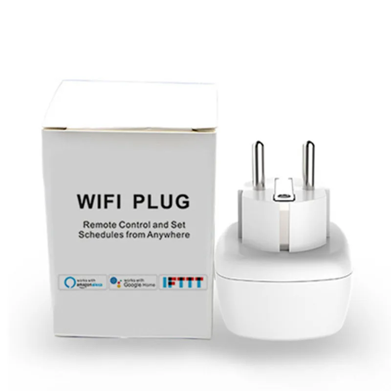 Smart Wifi Plug 13A EU Works with Amazon Alexa Google Home,IFTTT Remote Control WiFi Switch Socket Outlet with Timing Function