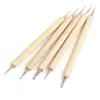 5Pcs/Set Wholesale Nail Art Dotting Pen Set Pro 2-Way Wooden Painting DIY Manicure Salon Decoration Dotting Tools 3