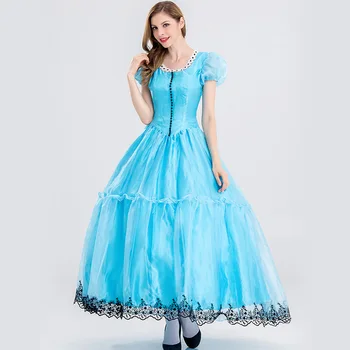 

Alice Dreamland cos Dress Adult Halloween Ball Dress Role Playing Princess Skirt