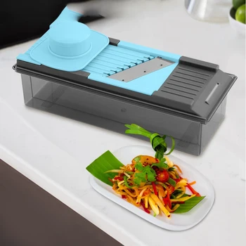 

7-in-1 Planer Box Multi-function Fruit Vegetable Tool Cutter Manual Juicer Safe Grater Flaker Veggie Chopper Kitchen Accessories