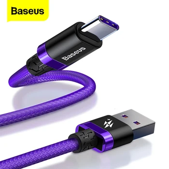 

Baseus 5A USB Type C Cable For Huawei Mate 20 P30 P20 Pro Lite USBC Fast Charging Charger USB-C Type-C Cable For Xiaomi mi 9 8 6
