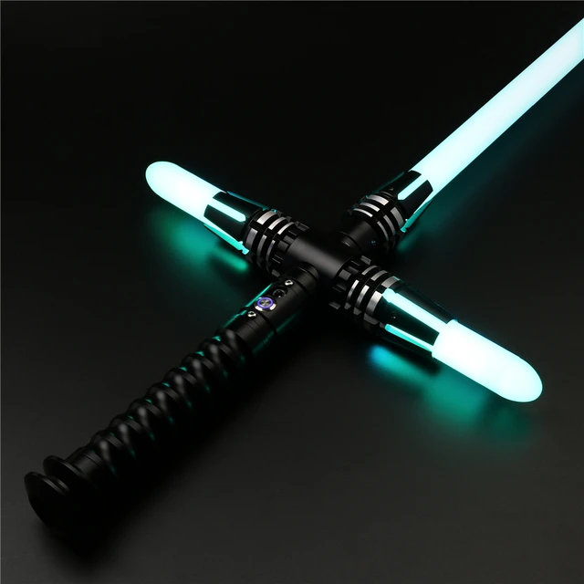 Cieltan Saber Cross Lightsaber Smooth Swing Sword Heavy Dueling RGB 12 colors 10 Soundfonts Metal Hilt Lock Up Blaster FOC Toys 3