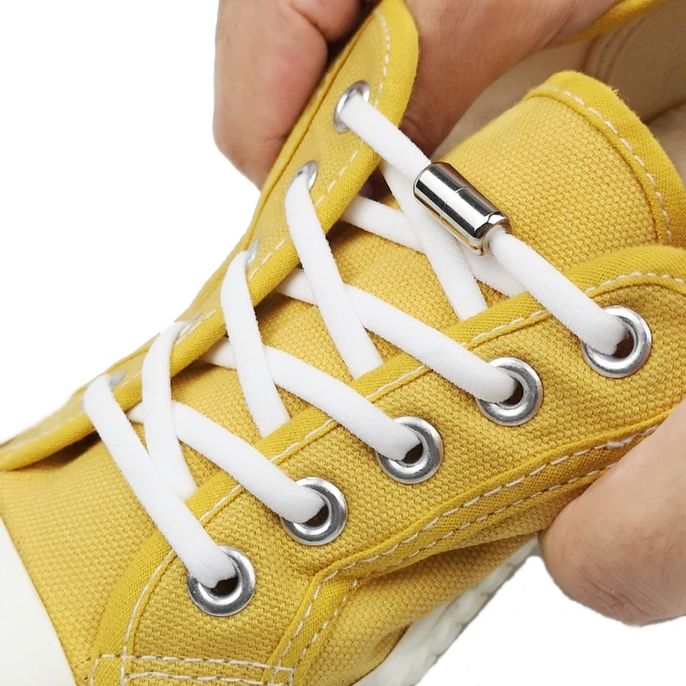 17 Color Semicircle Shoelaces Sneakers No Tie Shoelace Quick Elastic