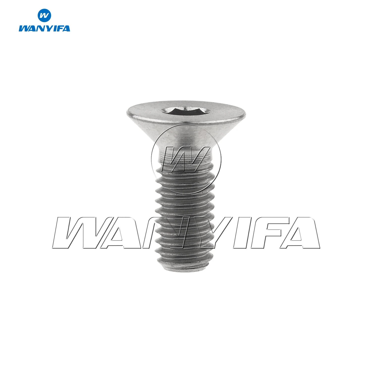 Titanium Wanyifa Ti болты M3x6/8/10/15 мм шестигранный ключ с плоской головкой велосипед болты - Color: Titanium