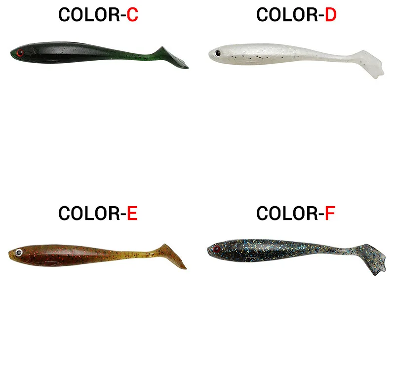 5 шт. 9 см/5 г супер мягкий т-хвост червь бионический рыбий запах Shad воблеры для бас щуки для ловли сома приманки 9 цветов на выбор
