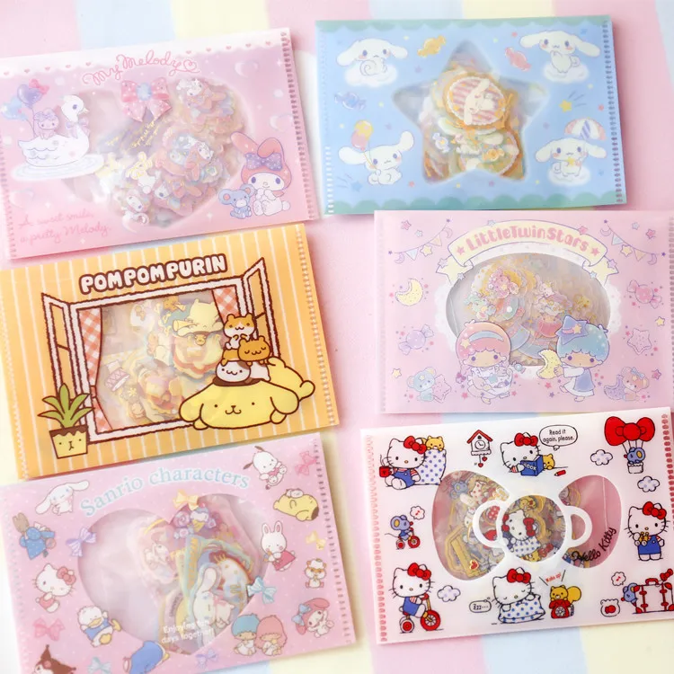Sanrio Hello Kitty Cartoon Sticker Letty Big Ear Pudding Dog DIY