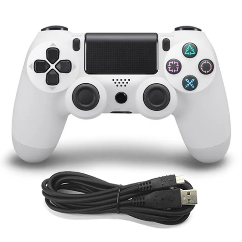White Wireless Bluetooth беспроводной/USB проводной джойстик для PS4 контроллер подходит для playstation 4 консоль для Dualshock 4 геймпад для PS3 консоли - Цвет: White Wireless