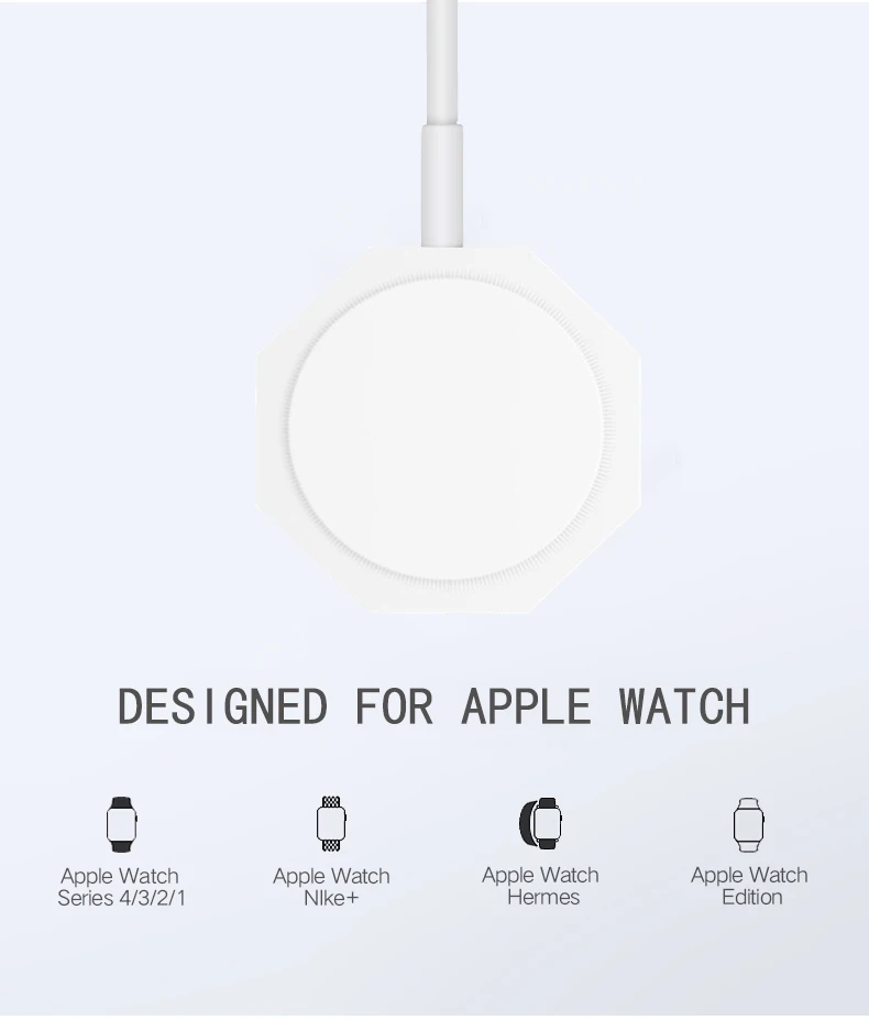 BSYDZKJGS магнитное зарядное устройство для Apple Watch USB Беспроводная зарядка 38 мм и 42 мм для iWatch серии 4 3 2 1 1 м Сертифицированный Wat