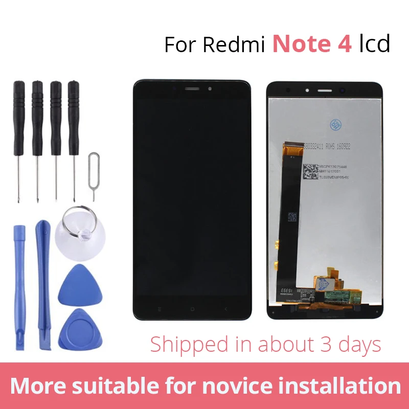 

For Xiaomi Redmi Note 4X/4 Global LCD Display Touch Screen Replacement for Redmi Note 4 Snapdragon 625 Octa Core Display 5.5'