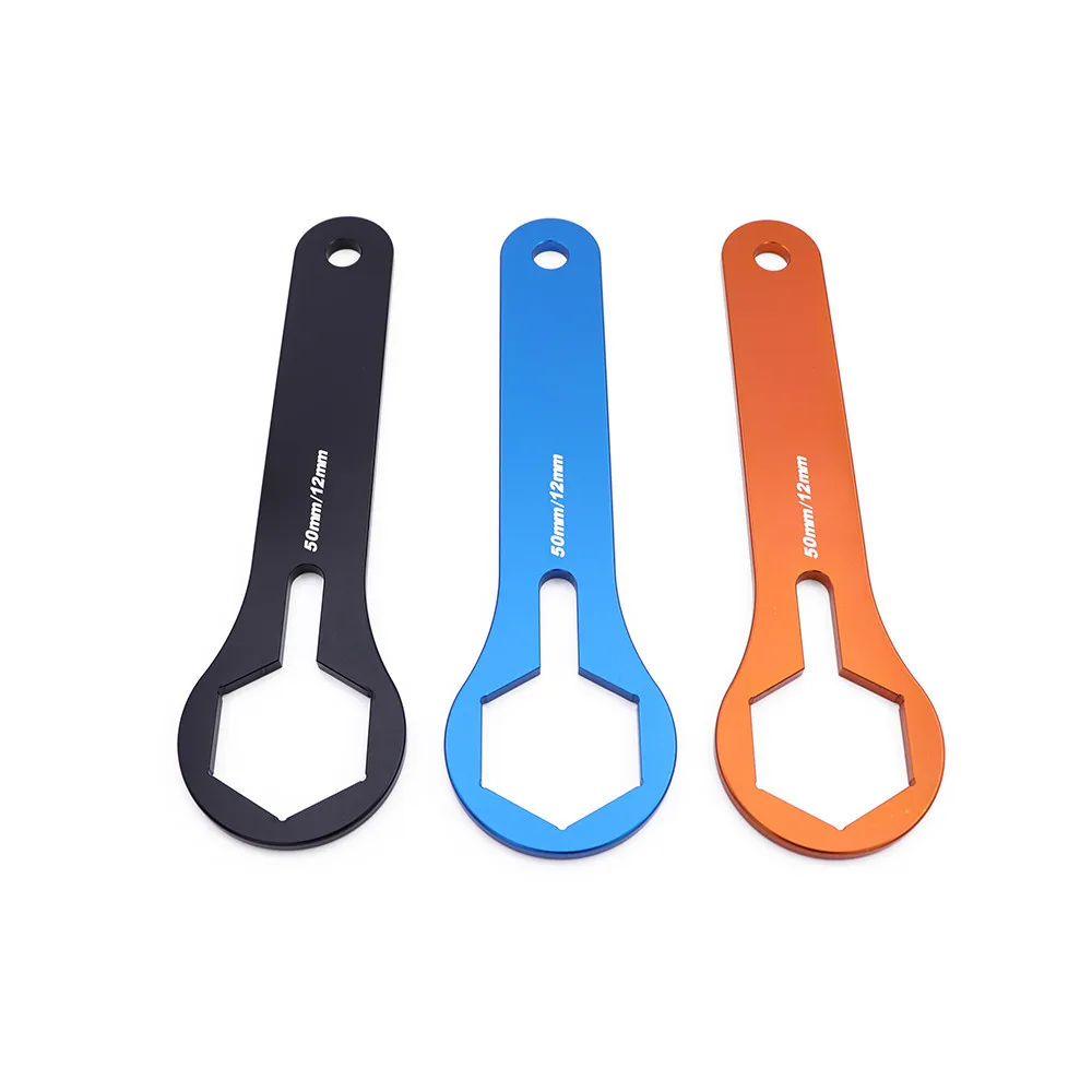 

Motorcycle 50mm Fork Cap Wrench Repair Tool Aluminium Alloy Wrenches Front Shock Absorber For KTN SX-F EXC 350 450 SMR 550