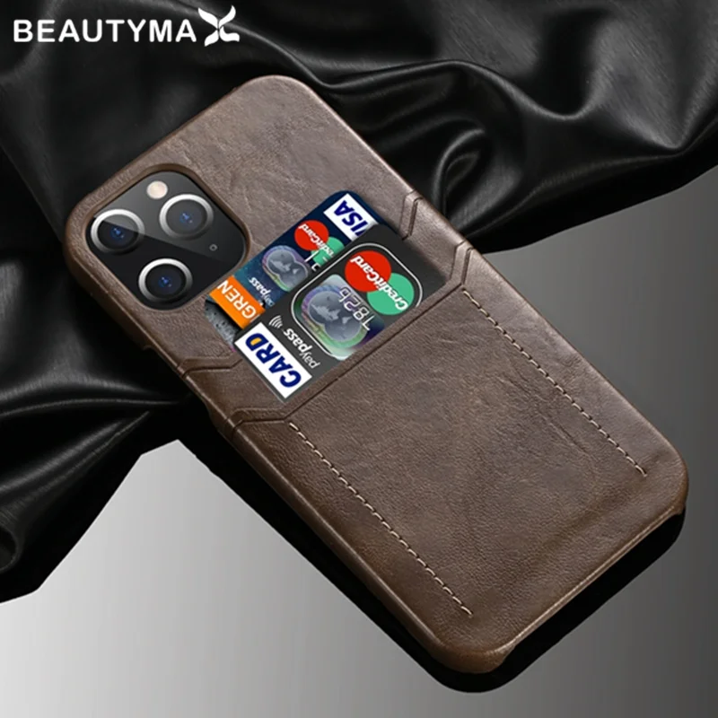 Чехол из искусственной кожи для iPhone 13 Pro Max роскошный чехол-накладка с карманом