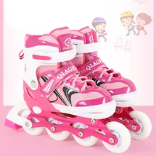 1 пара, для взрослых и детей, роликовые коньки, обувь для катания на роликах, Регулируемые моющиеся патины для девочек и мальчиков, для взрослых