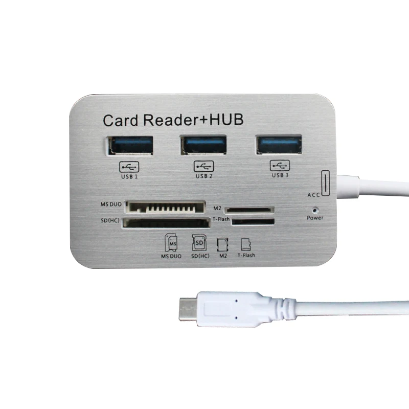 Usb-концентратор 3,0 Тип C концентратор USB 3,0 разветвитель 3 порта Мульти USB C хаб USB-C концентратор 2,0 несколько SD/TF скорость кардридер для ПК ноутбука