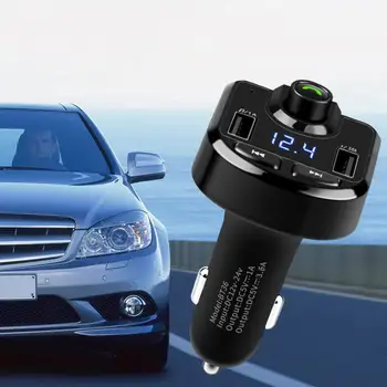 

Vehicle Wireless Black Intelligent Fast Charging Usb Charger Hands-free Calls Navigation Voice Broadcast Mp3 Music Player