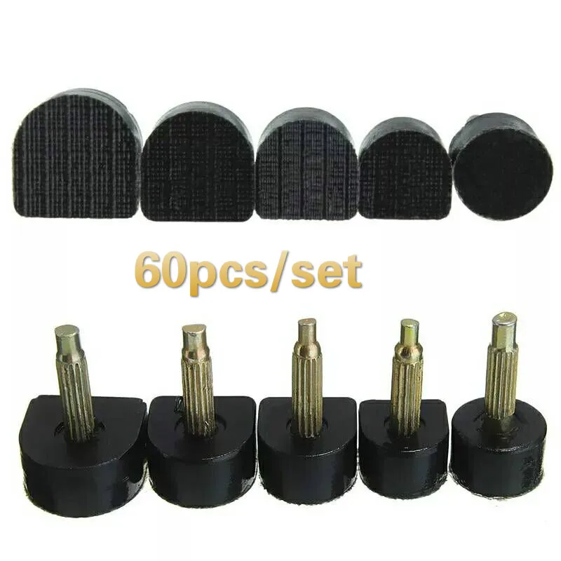 

60 pieces/set of heel plug to protect 5 sizes of high heels repair for replacement of high heels spikes for ladies shoes