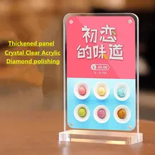 А4 210*297 мм акриловый магнитный держатель вывески дисплей стенд рамка для плаката изображение бумага меню рекламный дисплей