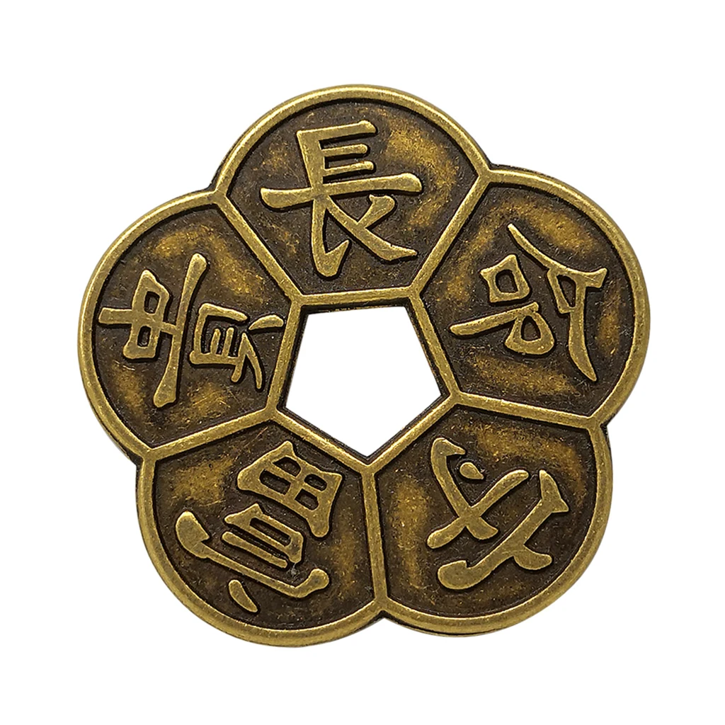 Chinese Old Copper Coin Plum Blossom Lucky Coins China Charms Collectibles