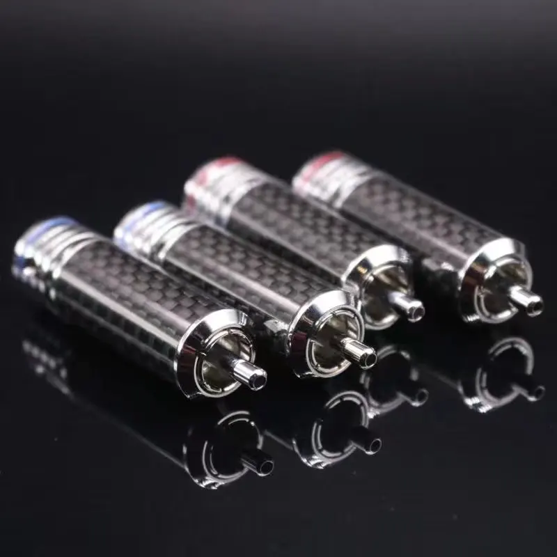 4 шт. 8 16 HIFI DIY Латунное медное покрытие родиевое черное углеродное волокно аудио