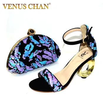 

Latest Design African Matching Shoes and Bags Italian In Women High Heels Shoes and Bag Set for Party Women Wedding Pumps Shoes