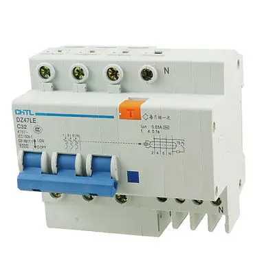 

DZ47LE 3 Pole 415V 6000A Mini Circuit Breaker + Earth Leakage Circuit Breaker