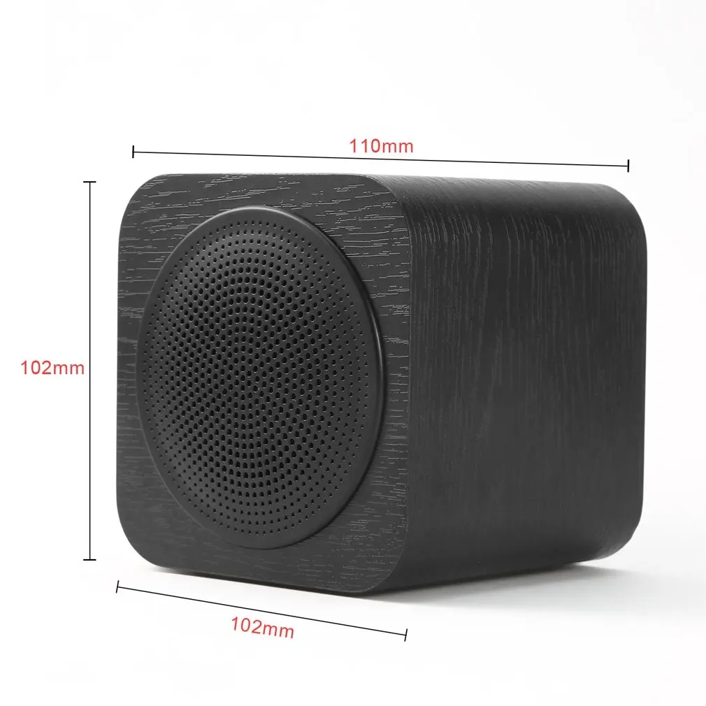 Wooden Speaker FM Radio MP3 Player Aux Portable Wireless 1200mah Rechargable Battery for Smartphone Tablet Computer