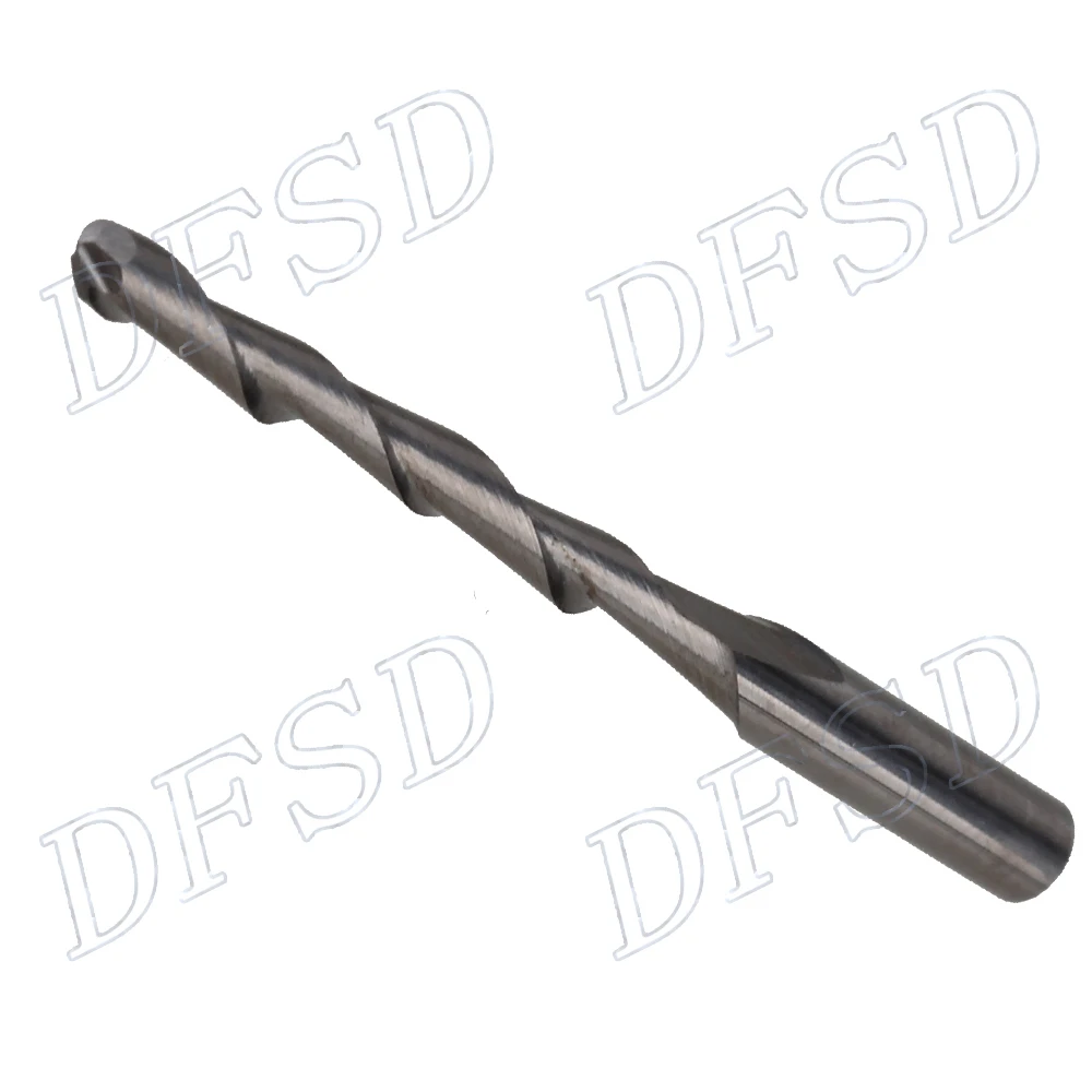 

10pcs 2mm Dia Carbide CNC Router Bits 22mm End Mills Ball Nose Spiral Cutters