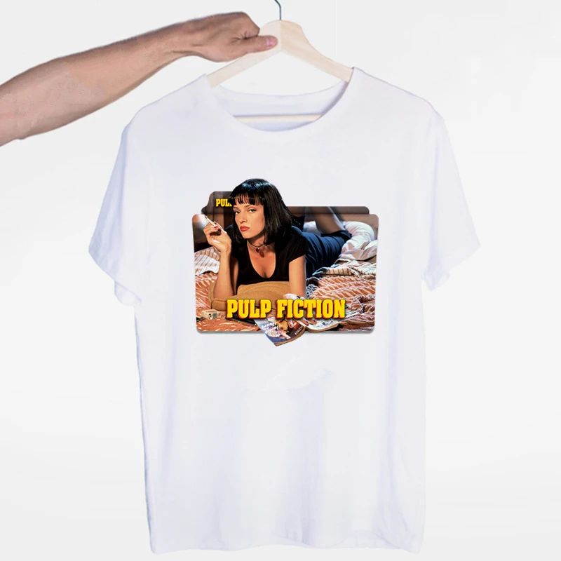 Мужская Pulp fiction TRAVOLTA SAMUEL Футболка Джексон унисекс с круглым вырезом и короткими рукавами Летняя Повседневная модная женская футболка - Цвет: 14