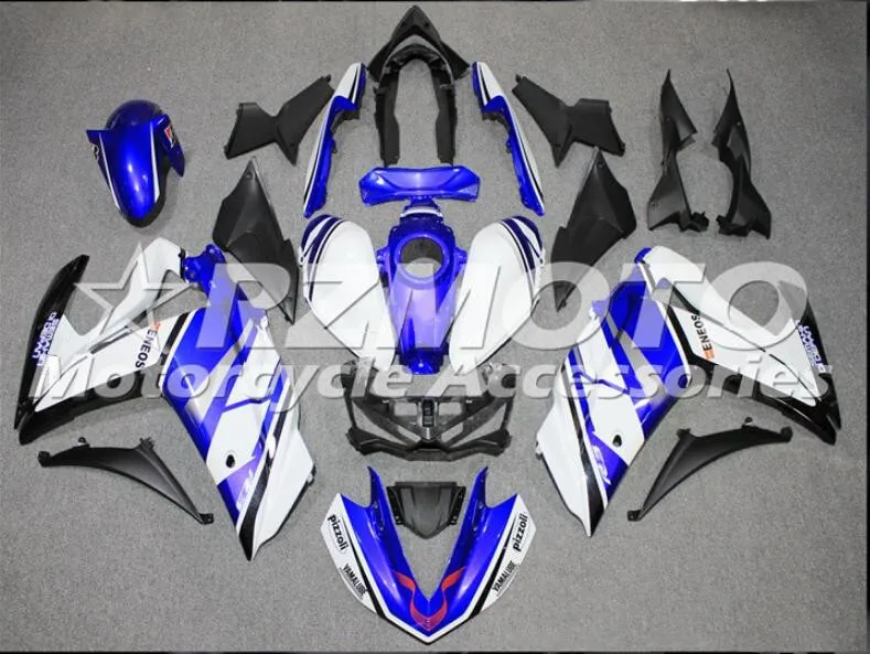 4 подарки стиль ABS литьевая форма мотоцикл Обтекатели подходит для YAMAHA R3 R25- 15-19 кузов Cowling набор белый синий
