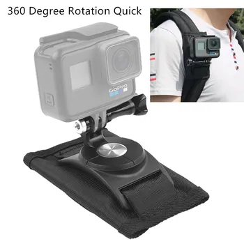 

360 Degree Rotation Quick Release Backpack Belt Button Mount Buckle Clip Adapter for Gopro Hero 8 7/6/5/4/3/Xiaoyi Action Camera
