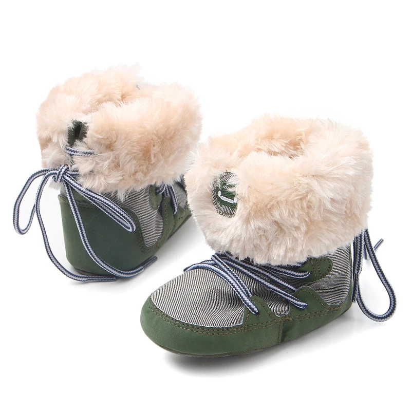 Детские ботинки для новорожденных девочек детская обувь для малышей теплые зимние сапоги для детей обувь для маленьких девочек Снеговики для новорожденных