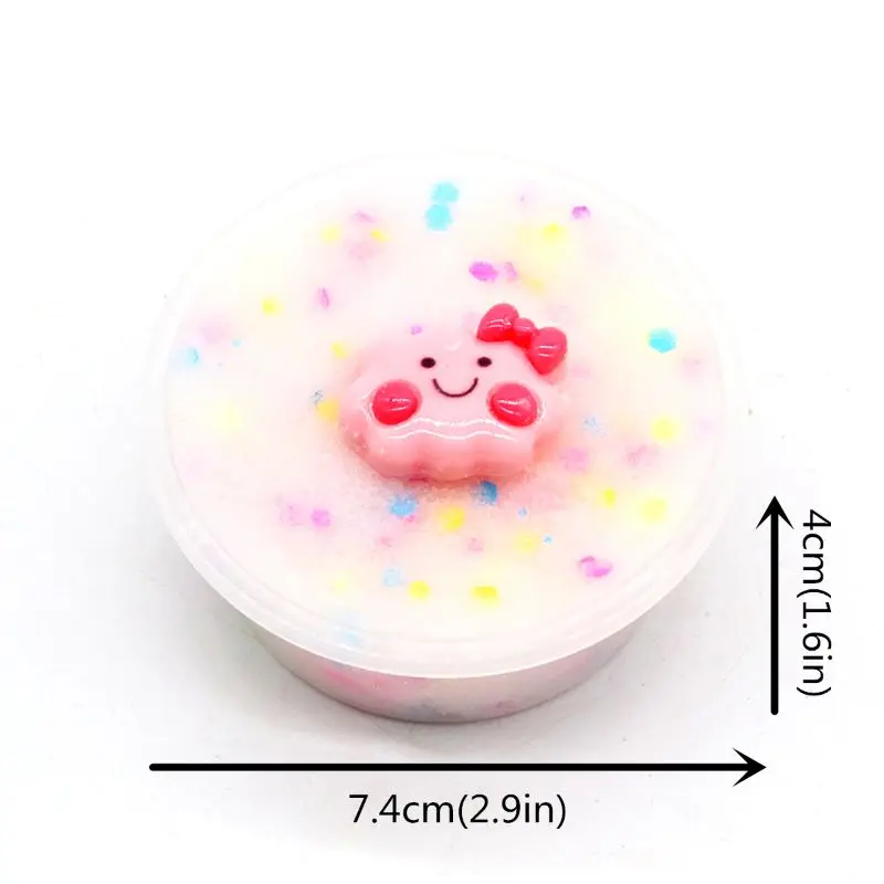 Glow In Dark Star Fluffy Foam Slime Clay Ball Supplies Charms Slime Cloud Craft AXYA
