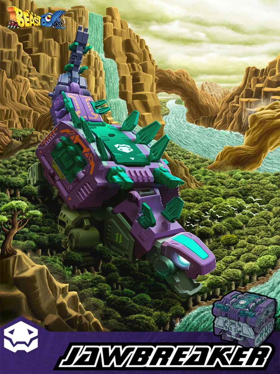 Bestbox Deformation Robots Transformation Animal Toy Cube Model Jaw Breaker Dinosaur Action Figure Jugetes For Gifts
