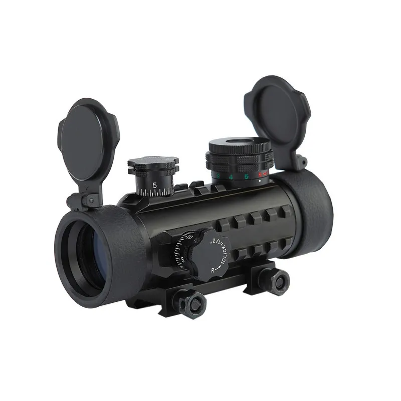 

New 1Ã—Red Dot Scope Railway Tactical Reflective Scope Rifle Mirror Hunting Airsoft Scope Optical Sight Holographic Mirror