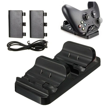 

Dual Charging Station Dock Stand + 2 Battery For X-box One Wireless Controller
