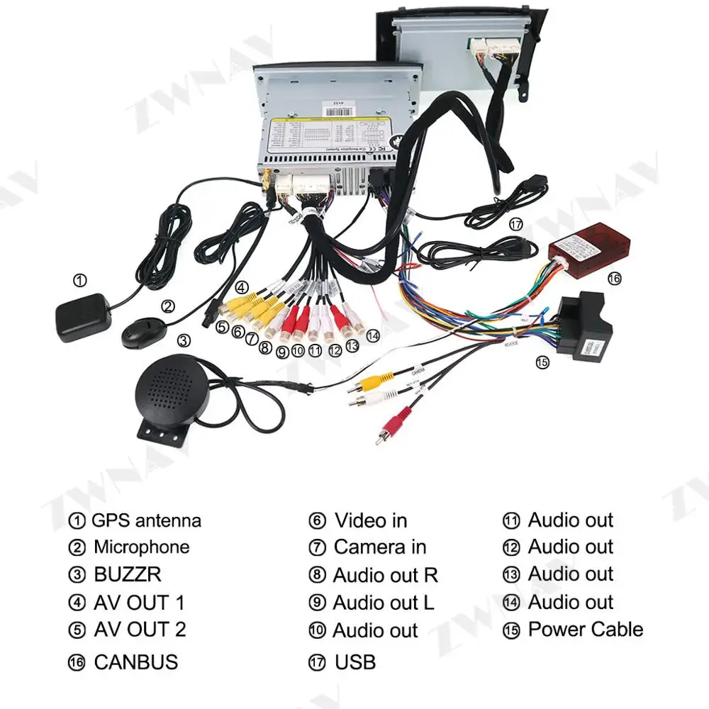 Carplay Android 10 Screen For Peugeot 407 2004 2005 2006 2007 2008 2009 2010 Auto Audio Radio Stereo Multimedia Player Head Unit